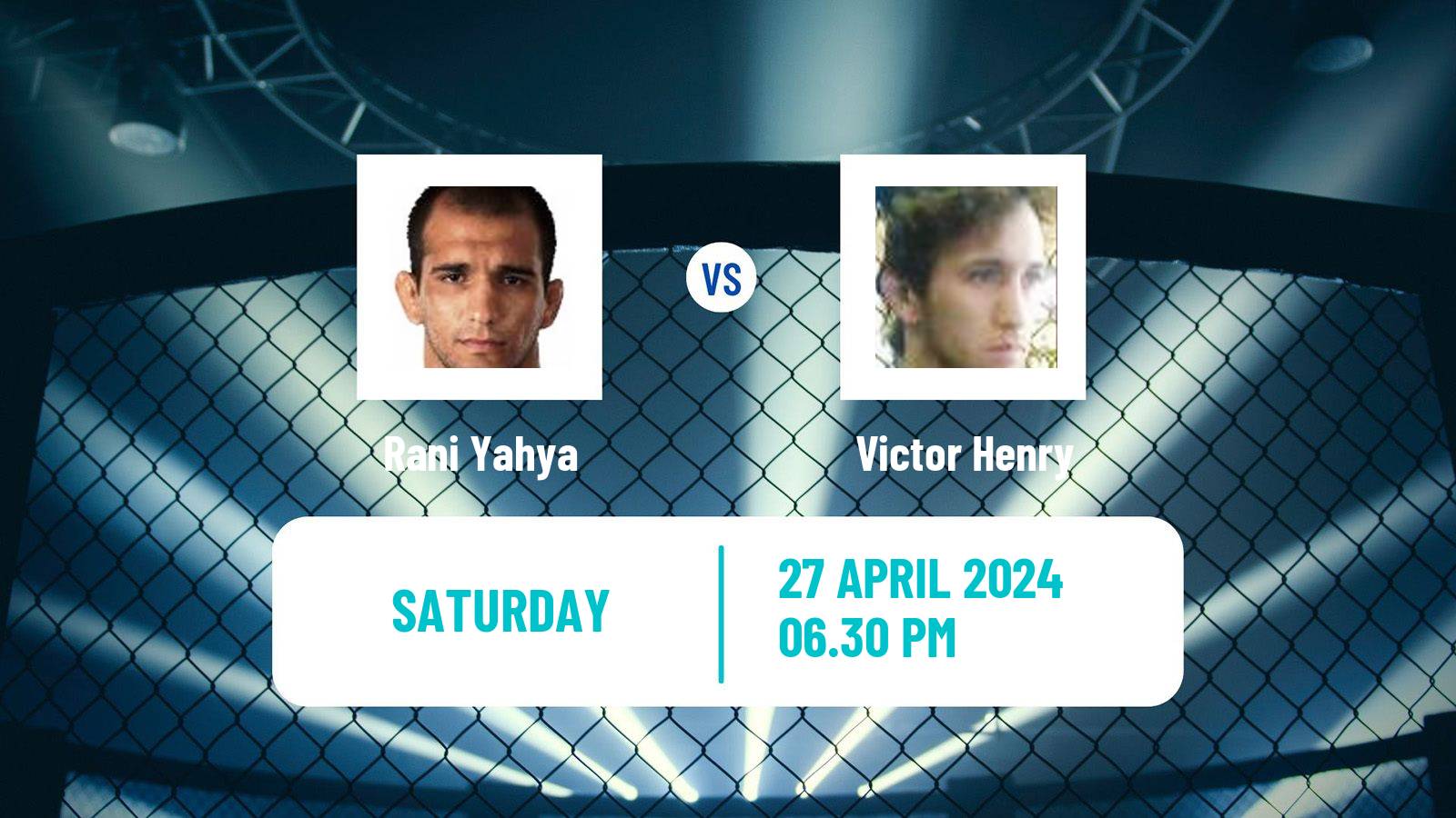 MMA Bantamweight UFC Men Rani Yahya - Victor Henry
