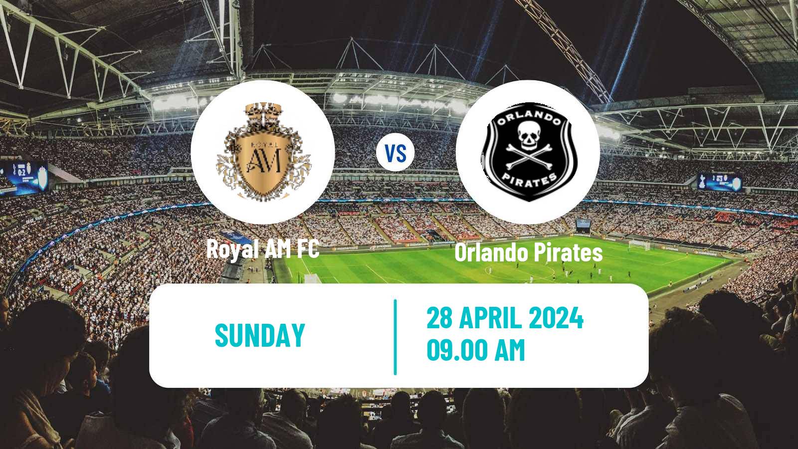 Soccer South African Premier Soccer League Royal AM - Orlando Pirates