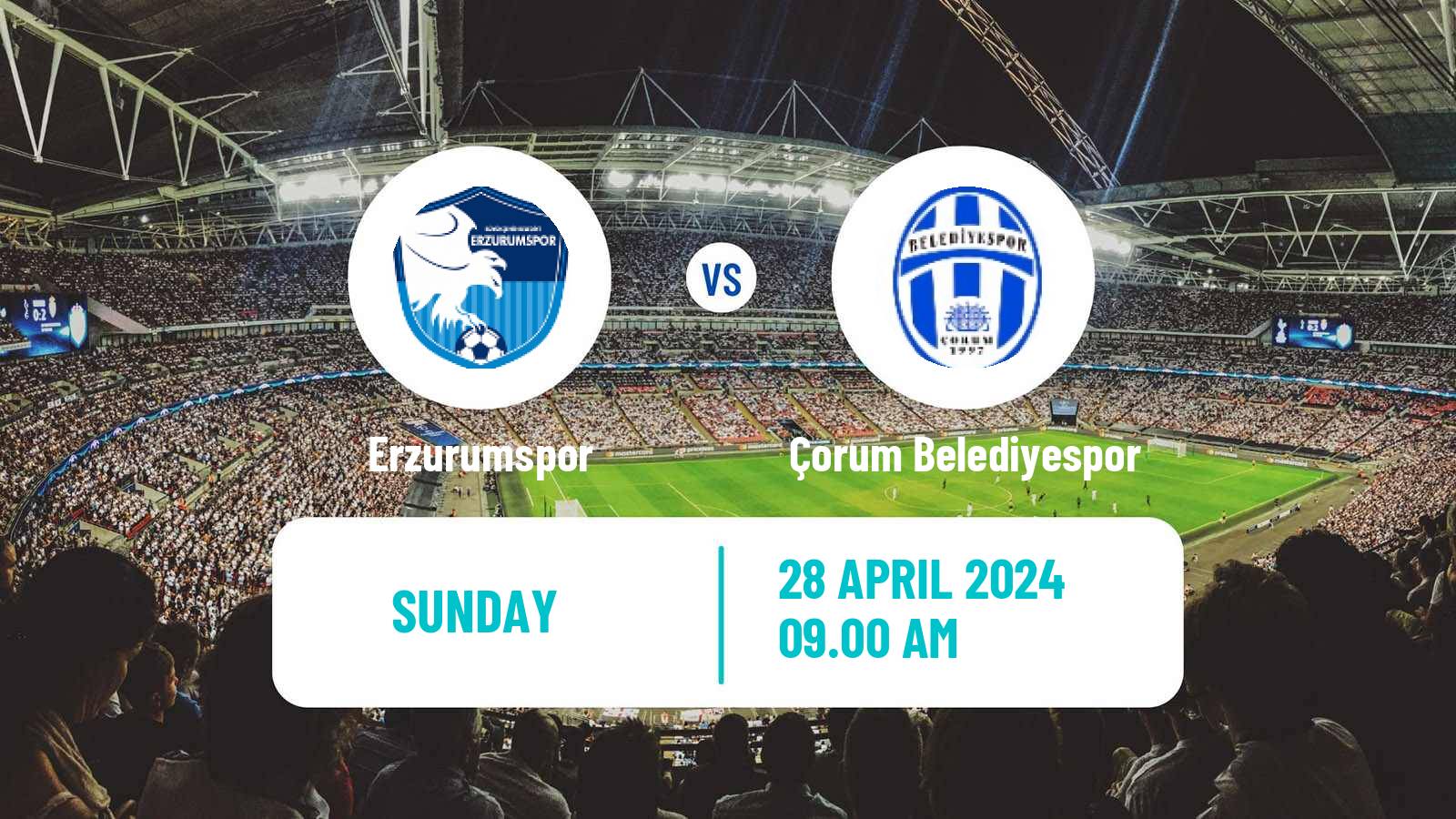 Soccer Turkish First League Erzurumspor - Çorum Belediyespor