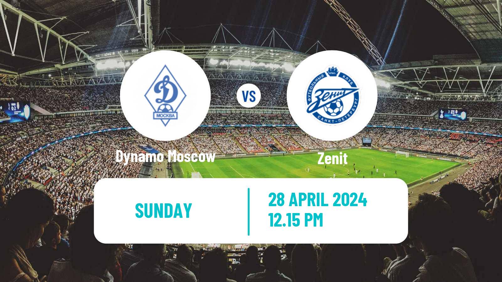 Soccer Russian Premier League Dynamo Moscow - Zenit