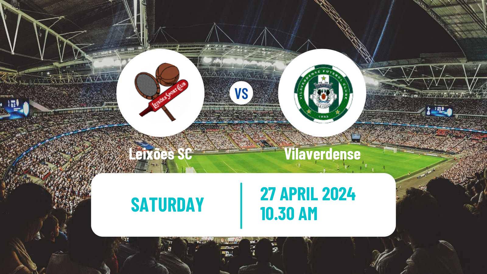 Soccer Portuguese Liga 2 Leixões - Vilaverdense