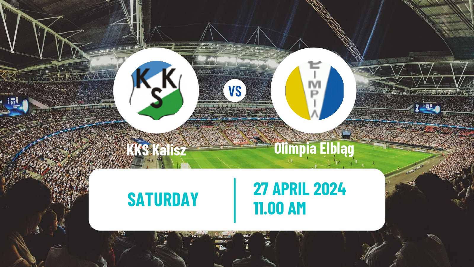Soccer Polish Division 2 KKS Kalisz - Olimpia Elbląg
