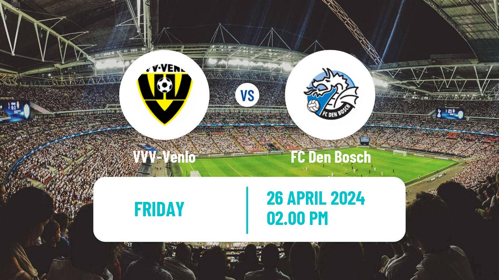 Soccer Dutch Eerste Divisie VVV-Venlo - Den Bosch
