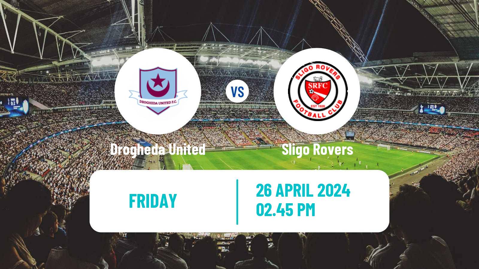 Soccer Irish Premier Division Drogheda United - Sligo Rovers