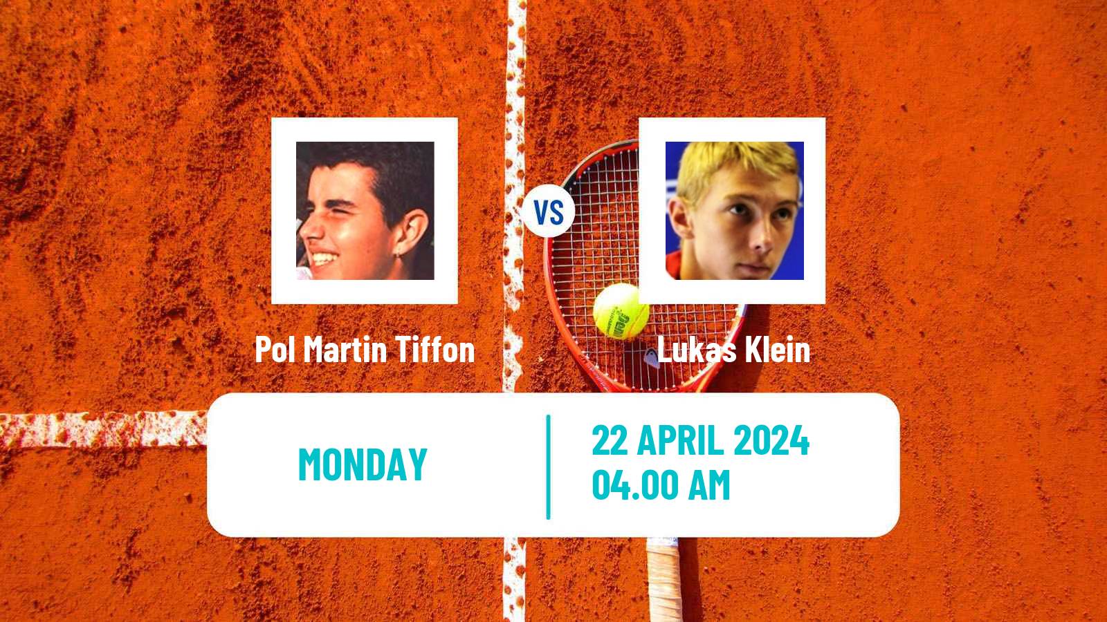 Tennis ATP Madrid Pol Martin Tiffon - Lukas Klein