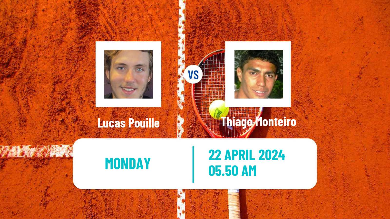 Tennis ATP Madrid Lucas Pouille - Thiago Monteiro