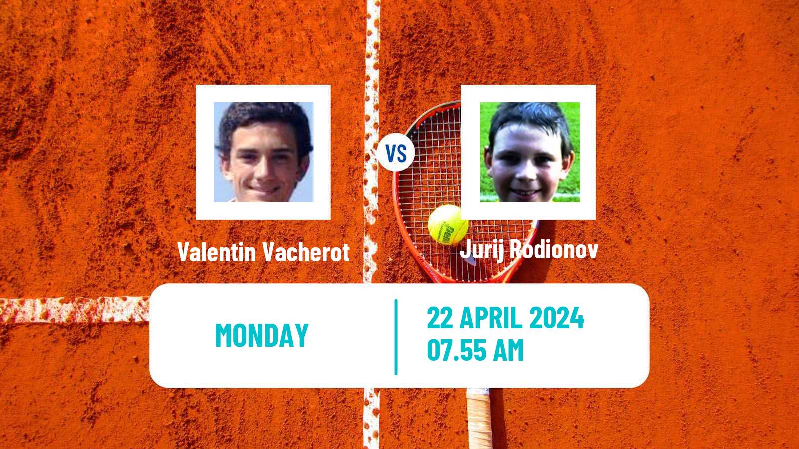 Tennis ATP Madrid Valentin Vacherot - Jurij Rodionov