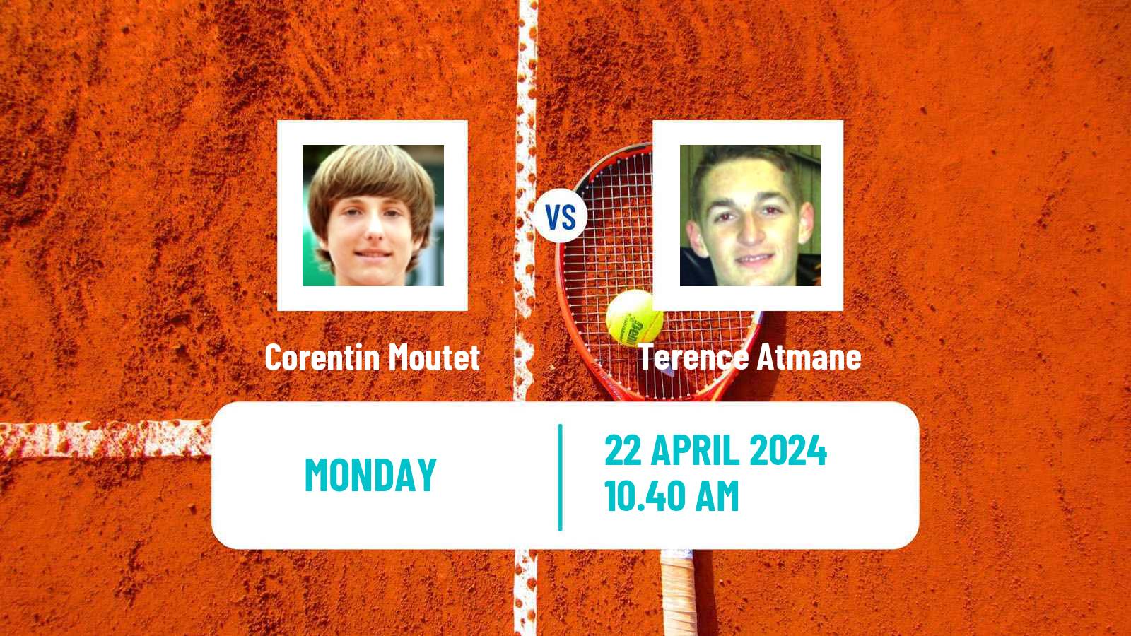 Tennis ATP Madrid Corentin Moutet - Terence Atmane