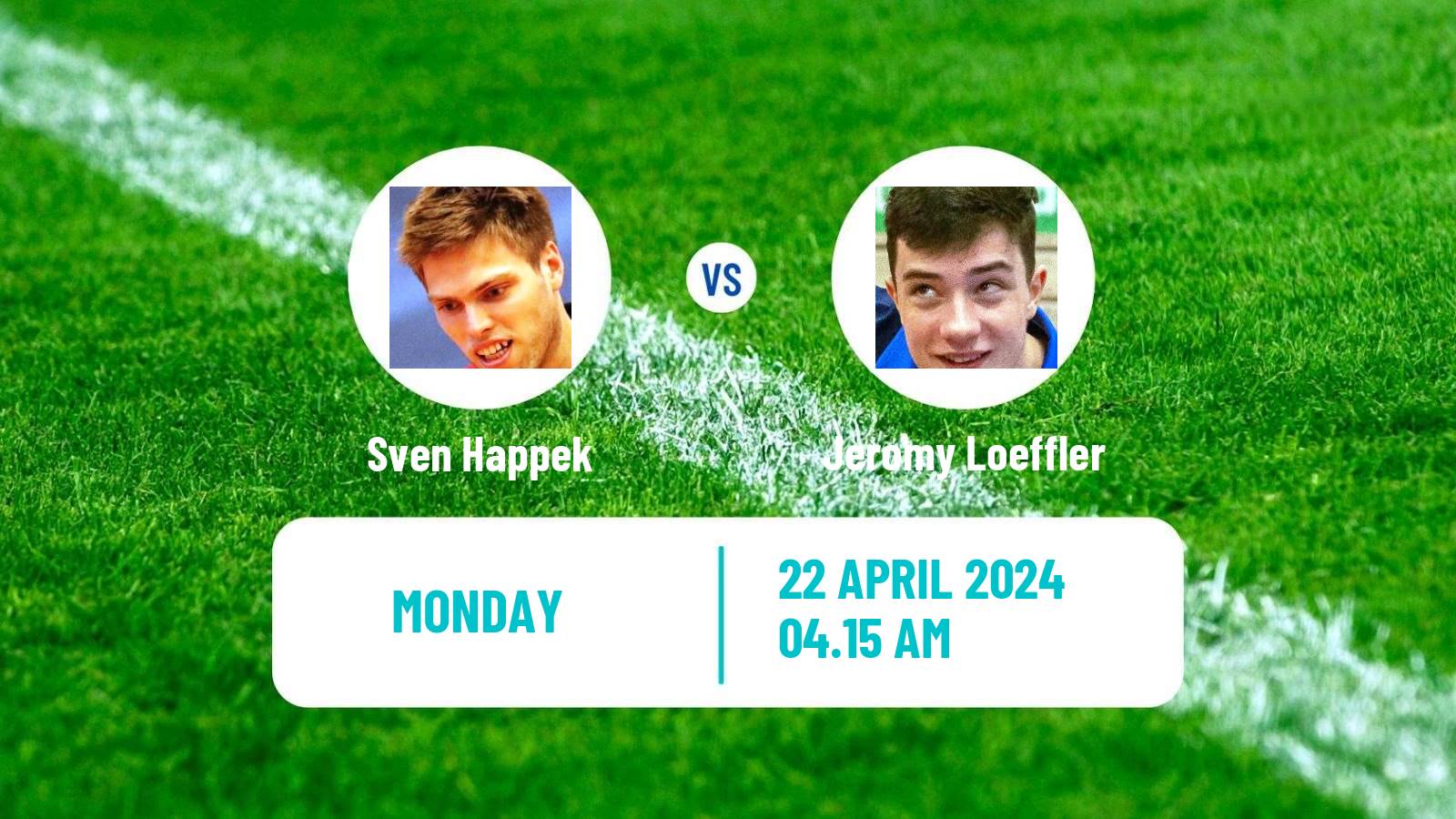 Table tennis Challenger Series Men Sven Happek - Jeromy Loeffler