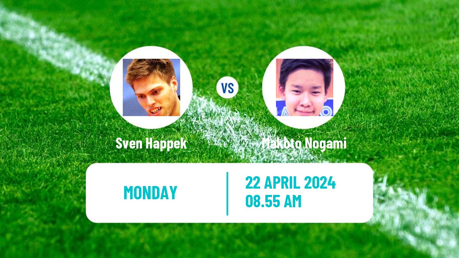 Table tennis Challenger Series Men Sven Happek - Makoto Nogami