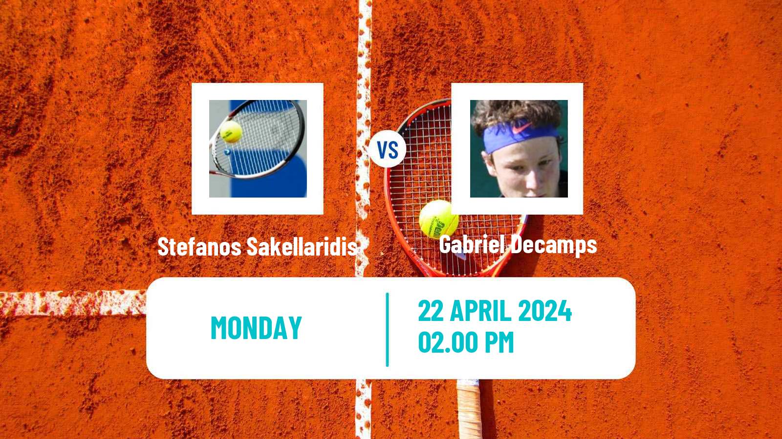 Tennis Concepcion Challenger Men Stefanos Sakellaridis - Gabriel Decamps