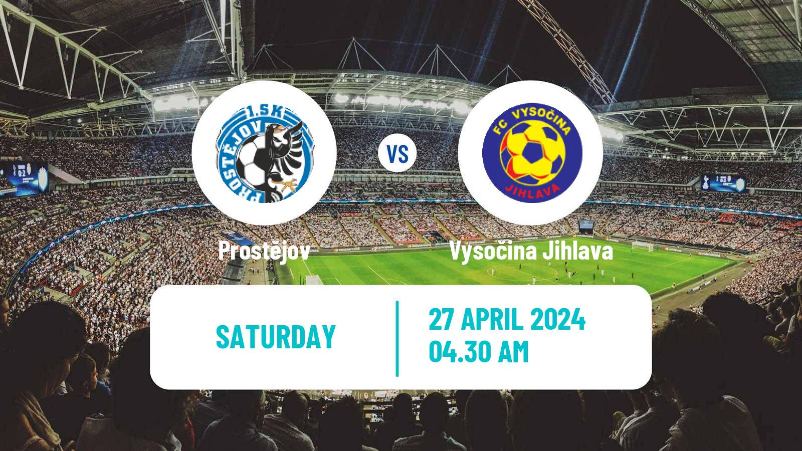 Soccer Czech Division 2 Prostějov - Vysočina Jihlava