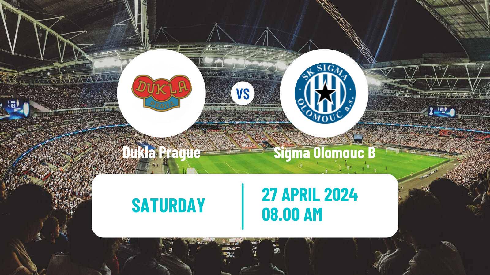 Soccer Czech Division 2 Dukla Prague - Sigma Olomouc B