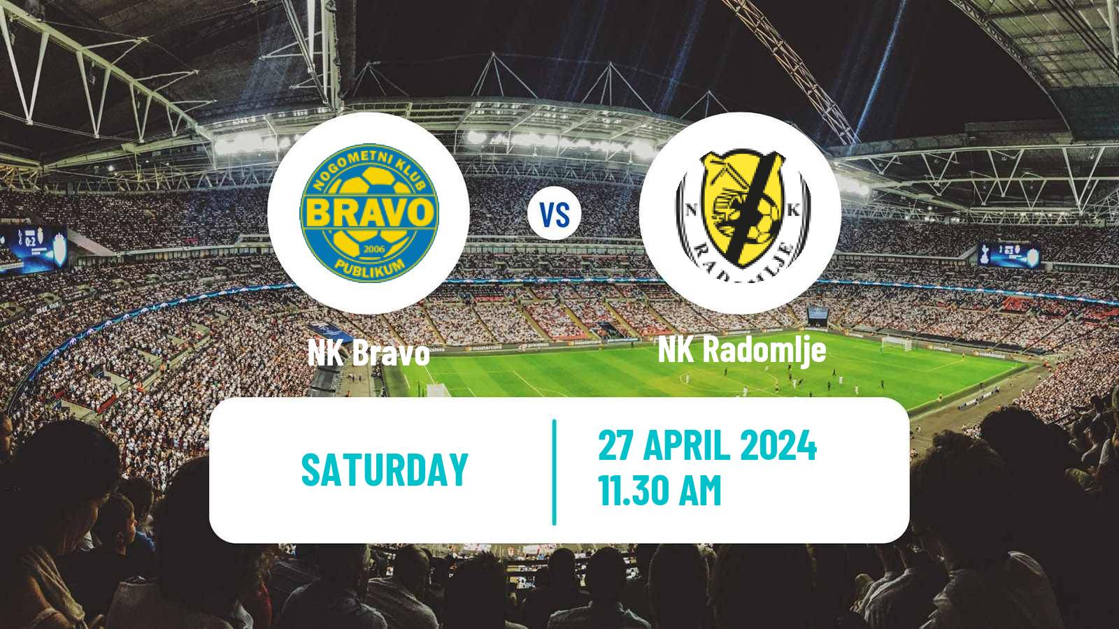 Soccer Slovenian PrvaLiga NK Bravo - Radomlje