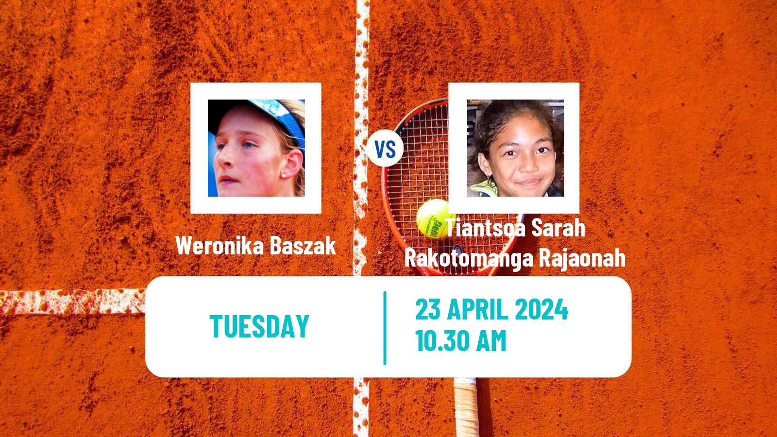Tennis ITF W35 Mosquera Women Weronika Baszak - Tiantsoa Sarah Rakotomanga Rajaonah