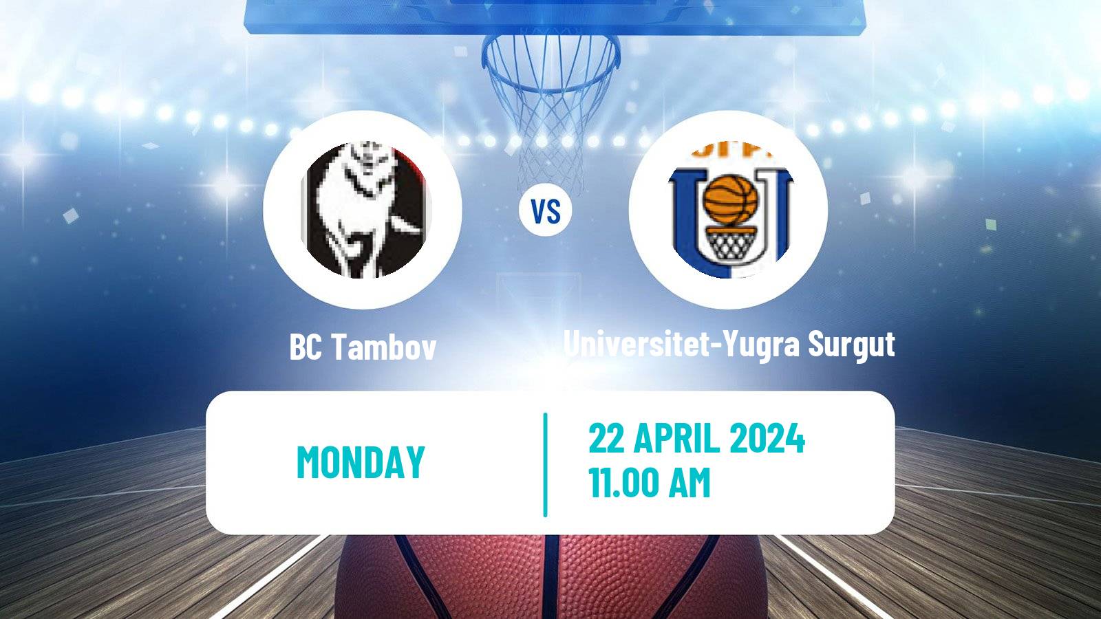 Basketball Russian Super League Basketball Tambov - Universitet-Yugra Surgut