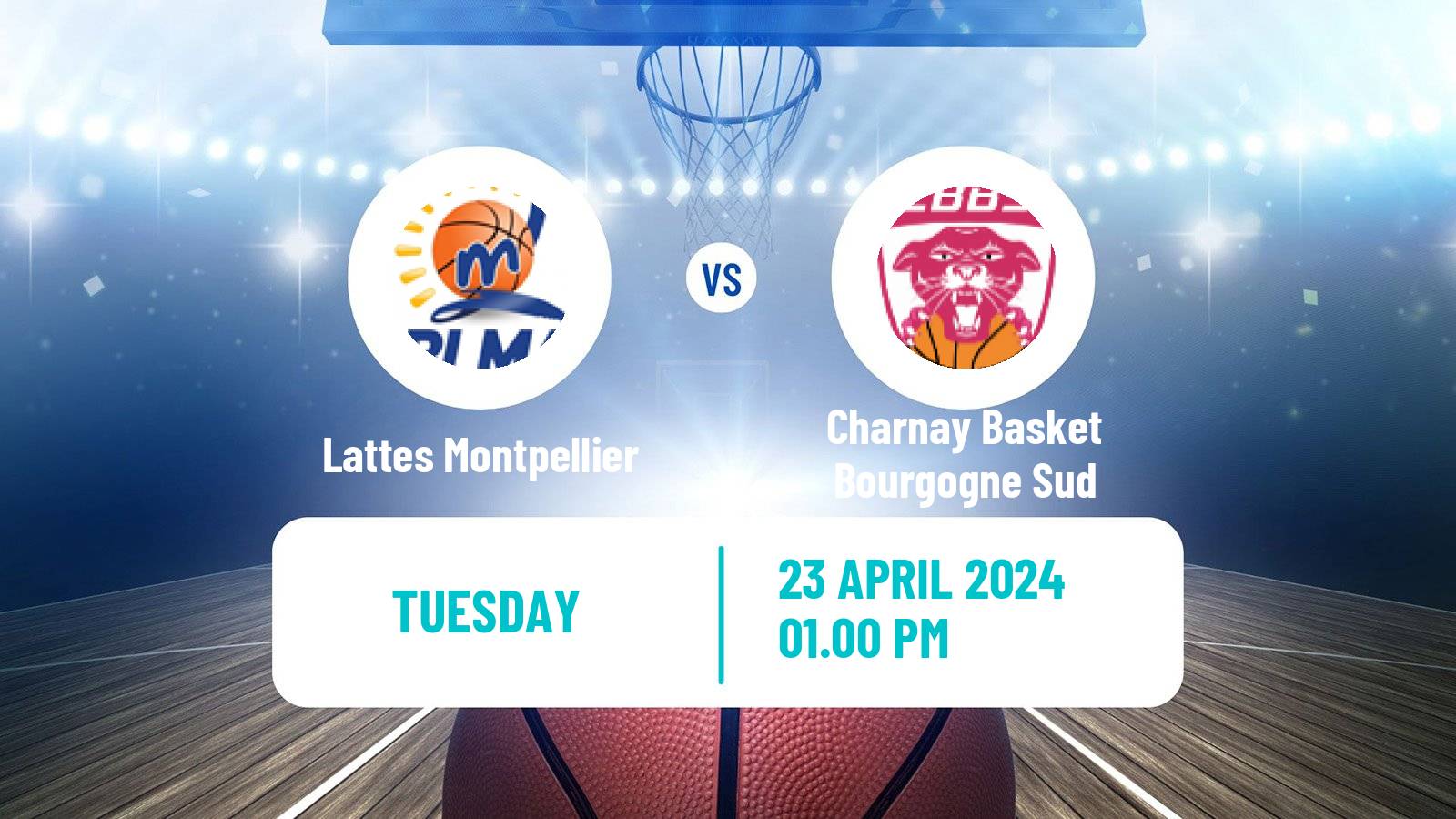 Basketball French LFB Lattes Montpellier - Charnay Basket Bourgogne Sud