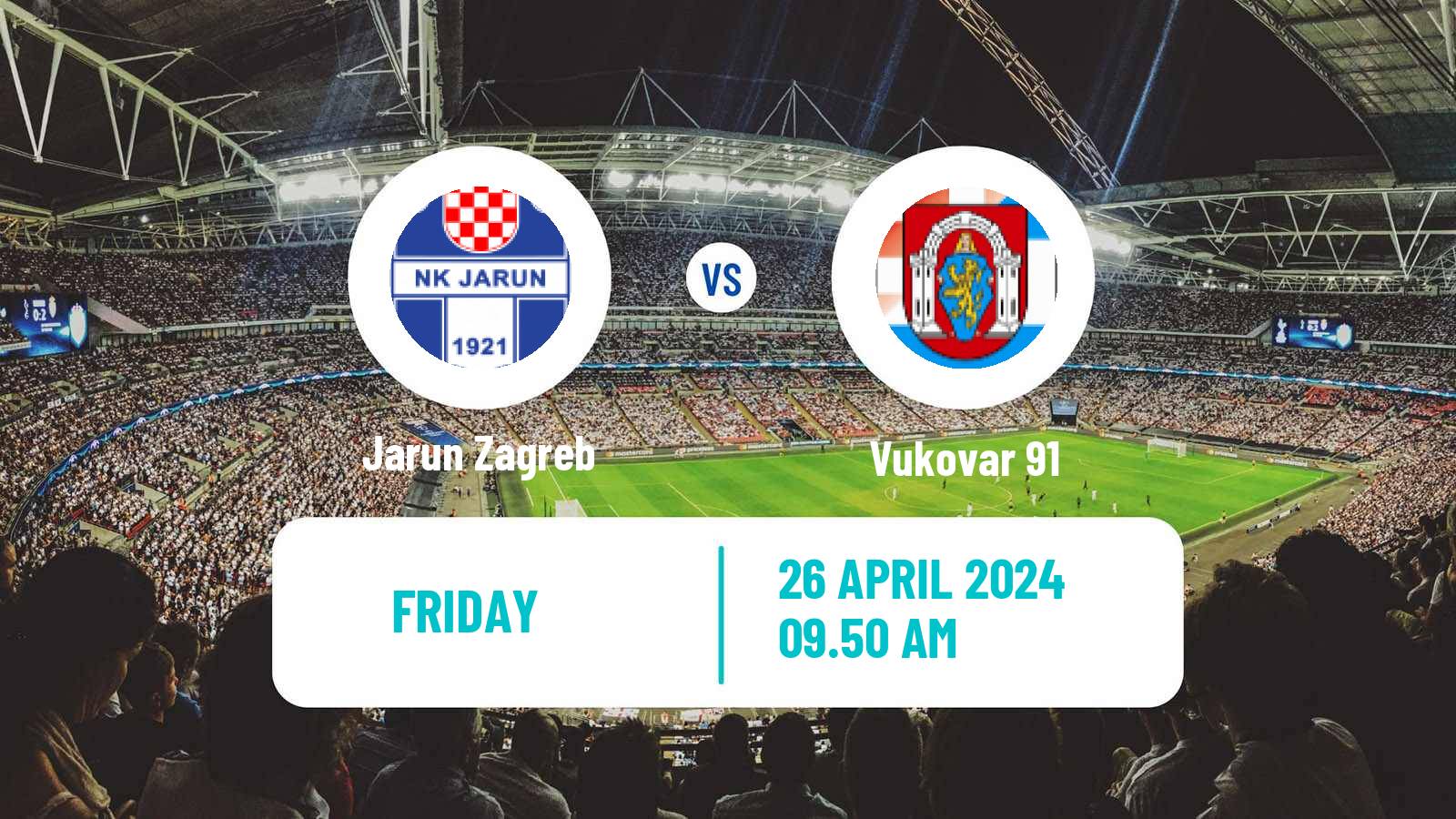 Soccer Croatian Prva NL Jarun Zagreb - Vukovar 91