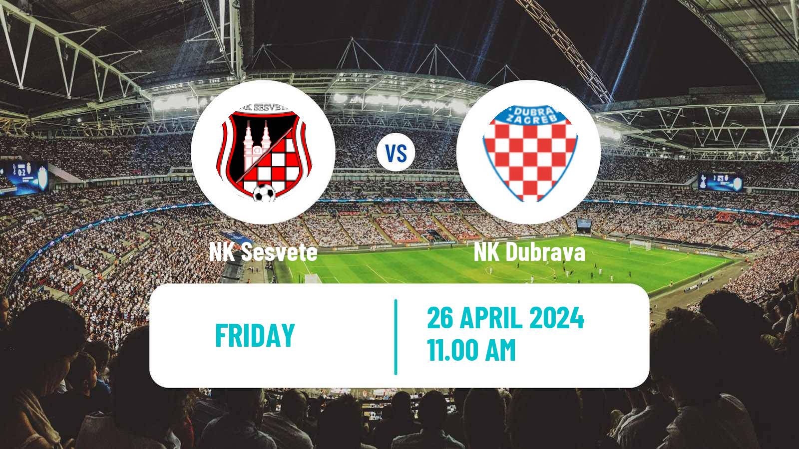 Soccer Croatian Prva NL Sesvete - Dubrava