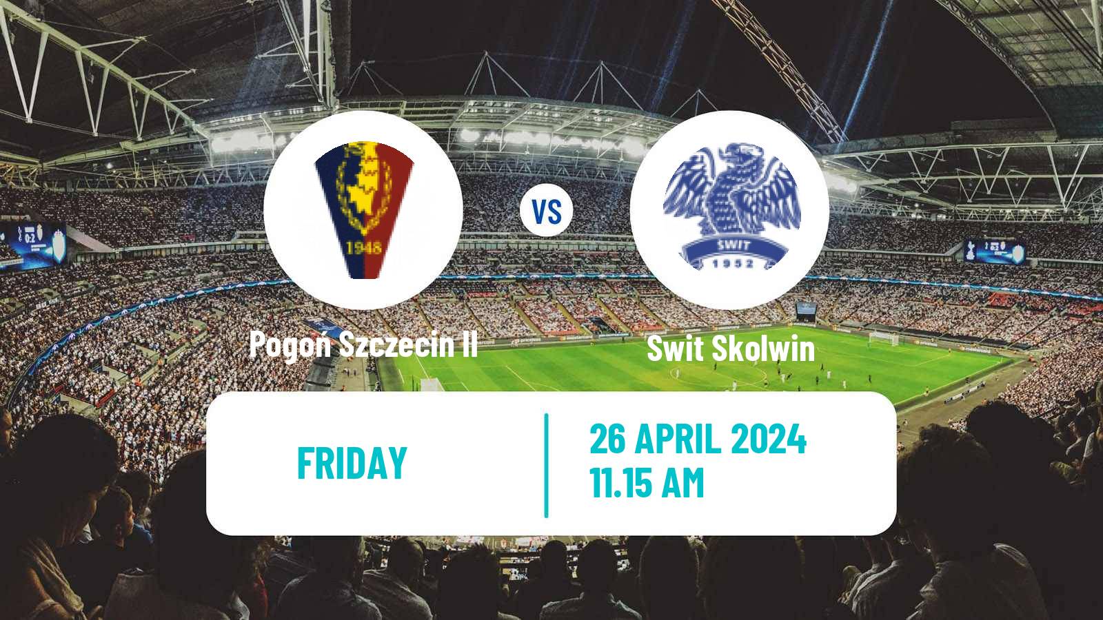 Soccer Polish Division 3 - Group II Pogoń Szczecin II - Swit Skolwin
