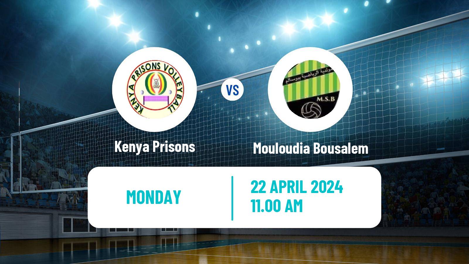 Volleyball African Club Championship Volleyball Kenya Prisons - Mouloudia Bousalem