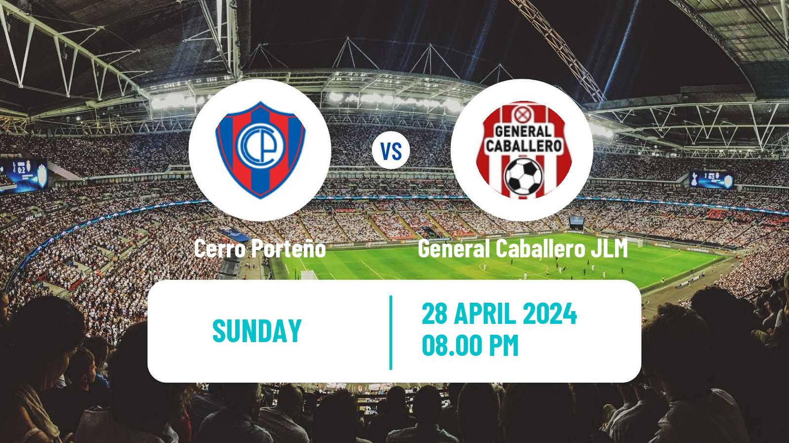 Soccer Paraguayan Primera Division Cerro Porteño - General Caballero JLM