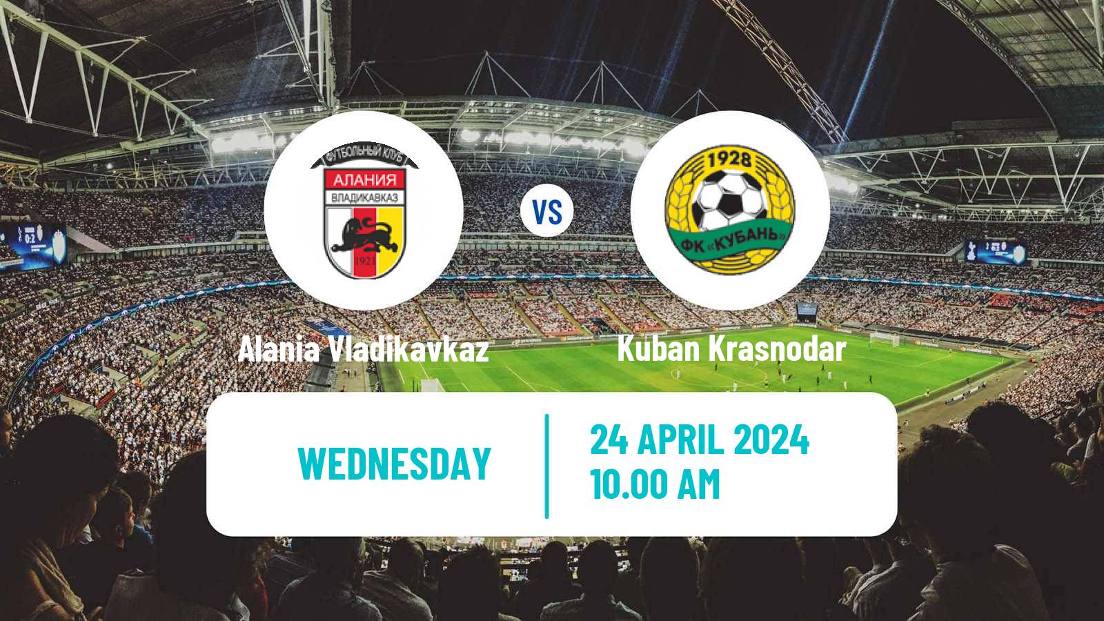 Soccer Russian FNL Alania Vladikavkaz - Kuban Krasnodar