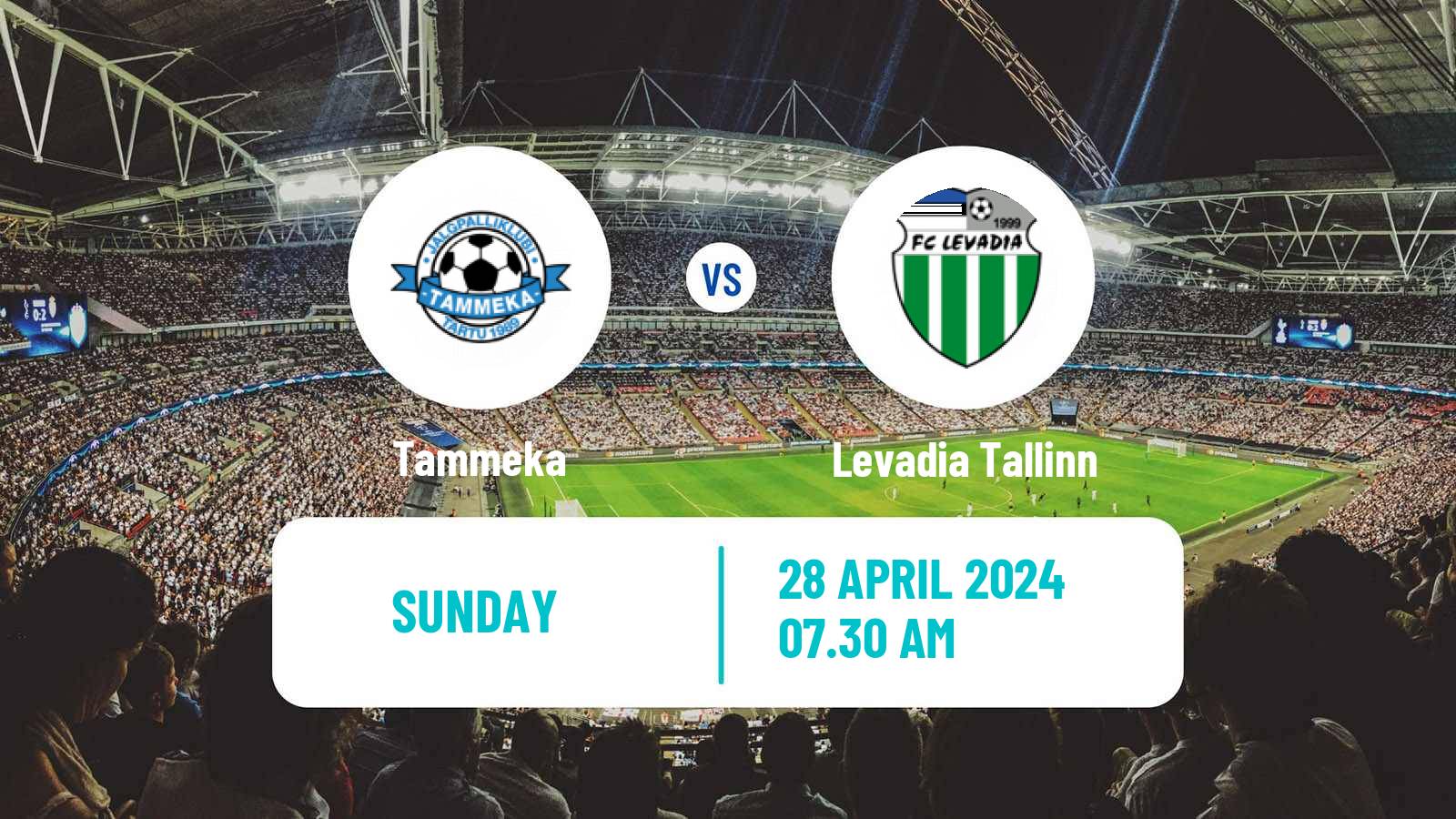 Soccer Estonian Meistriliiga Tammeka - Levadia Tallinn