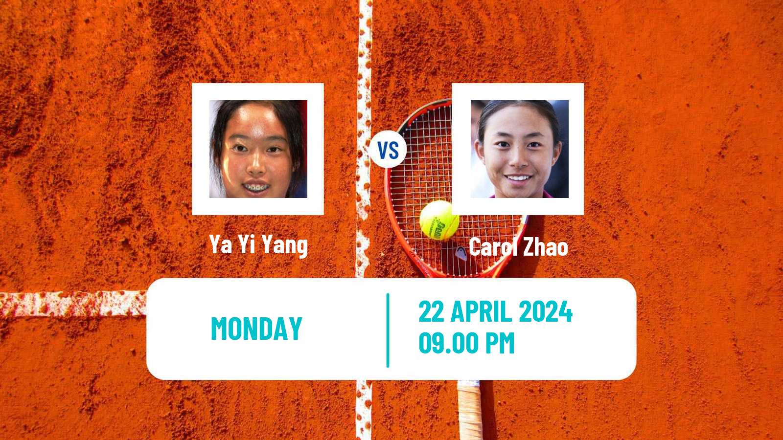 Tennis ITF W100 Tokyo Women Ya Yi Yang - Carol Zhao