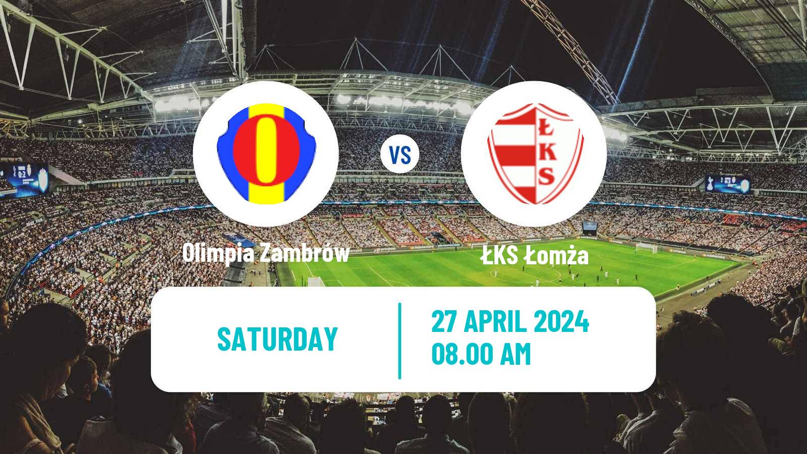 Soccer Polish Division 3 - Group I Olimpia Zambrów - ŁKS Łomża