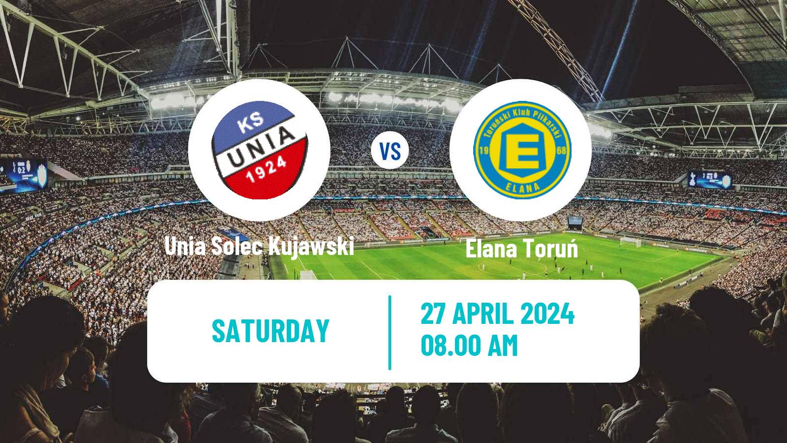 Soccer Polish Division 3 - Group II Unia Solec Kujawski - Elana Toruń