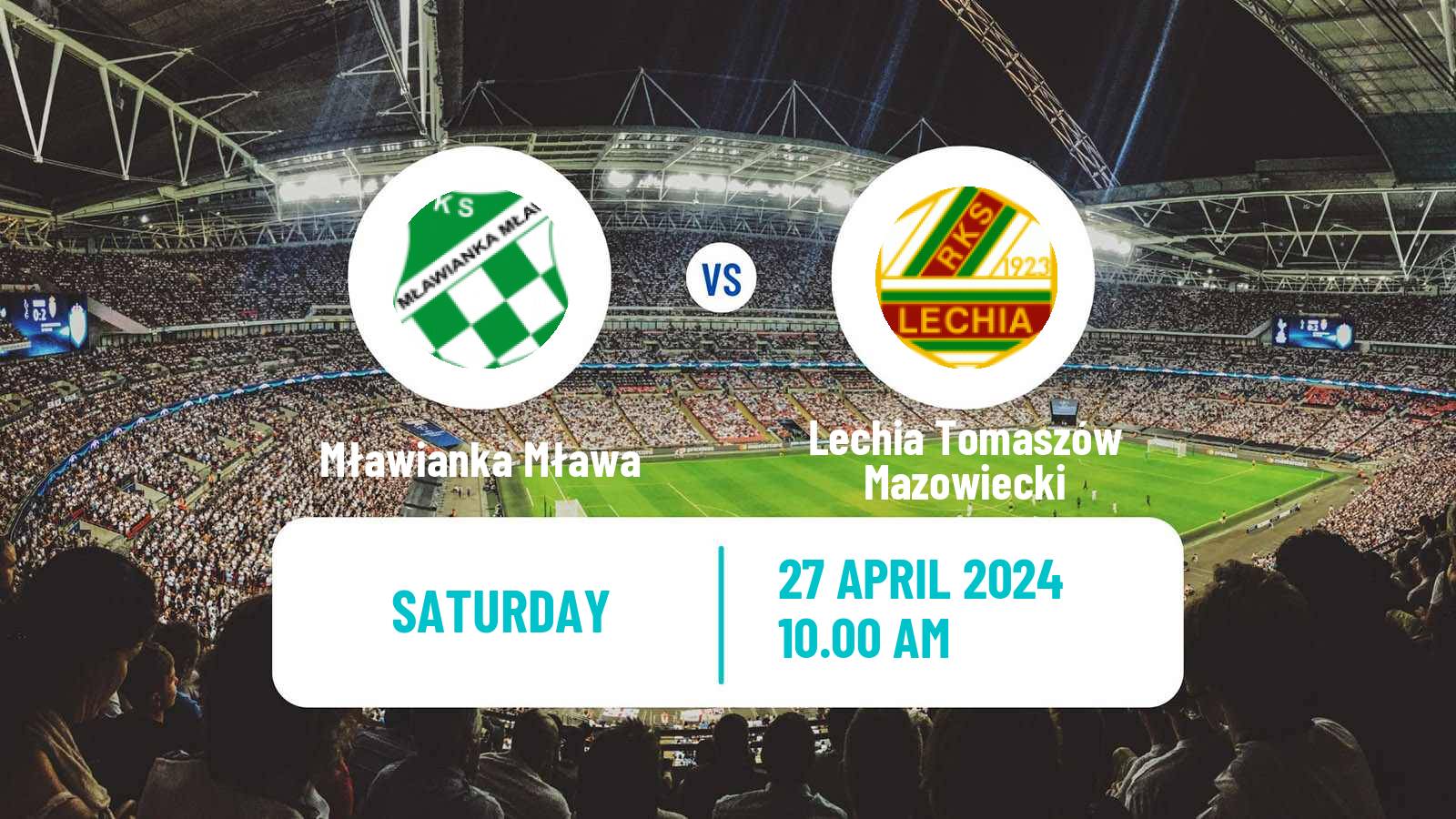 Soccer Polish Division 3 - Group I Mławianka Mława - Lechia Tomaszów Mazowiecki