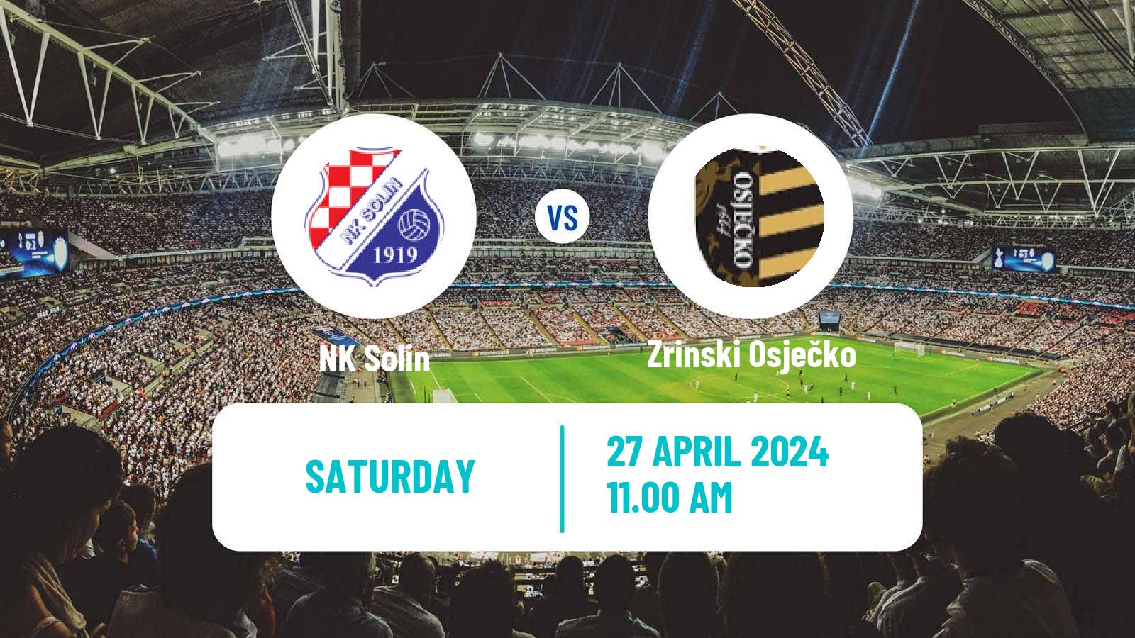 Soccer Croatian Prva NL Solin - Zrinski Osječko