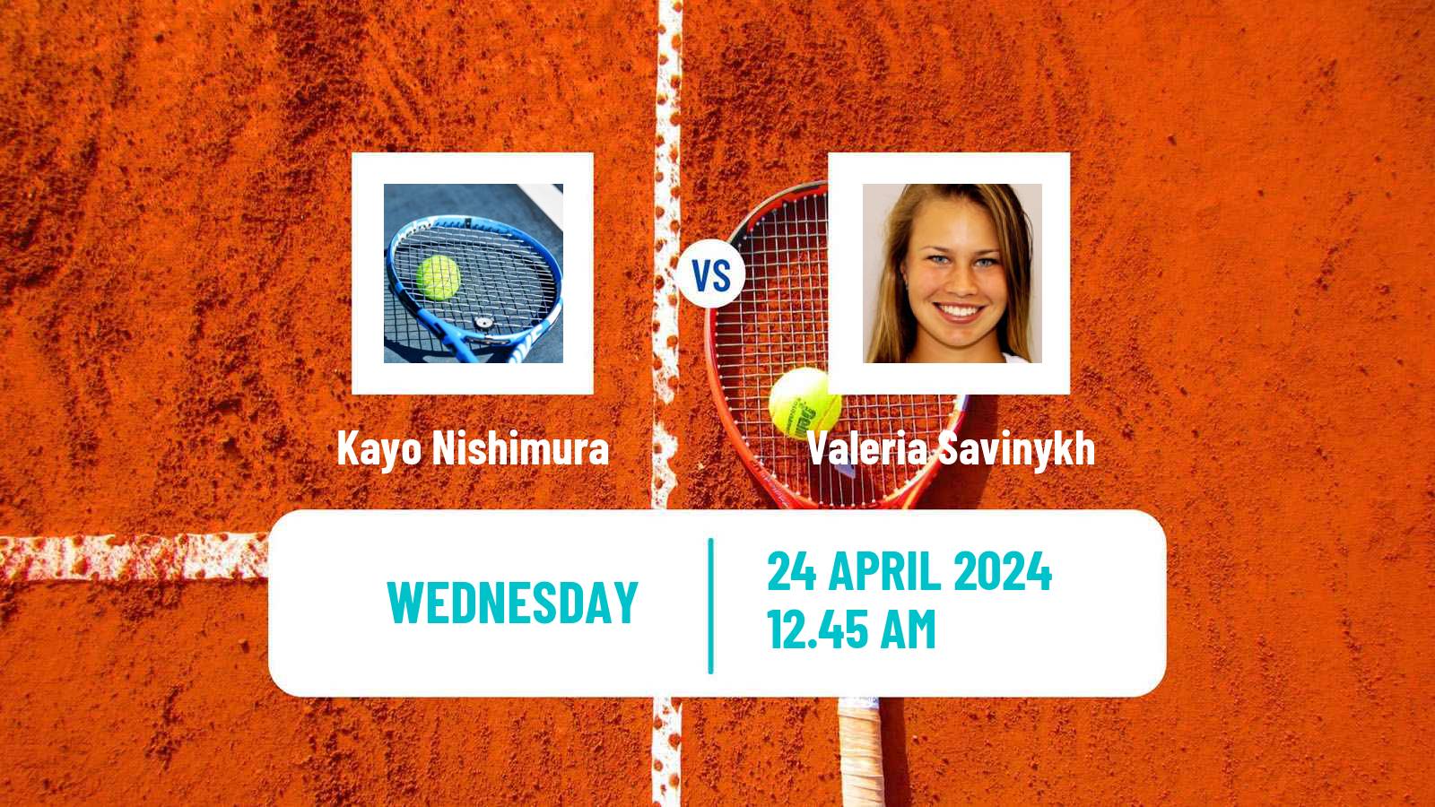 Tennis ITF W100 Tokyo Women Kayo Nishimura - Valeria Savinykh
