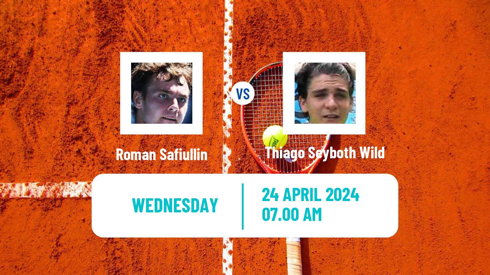 Tennis ATP Madrid Roman Safiullin - Thiago Seyboth Wild