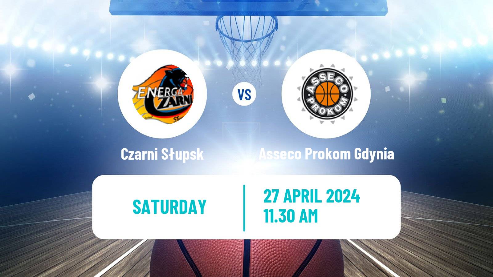 Basketball Polish Basket Liga Czarni Słupsk - Asseco Prokom Gdynia