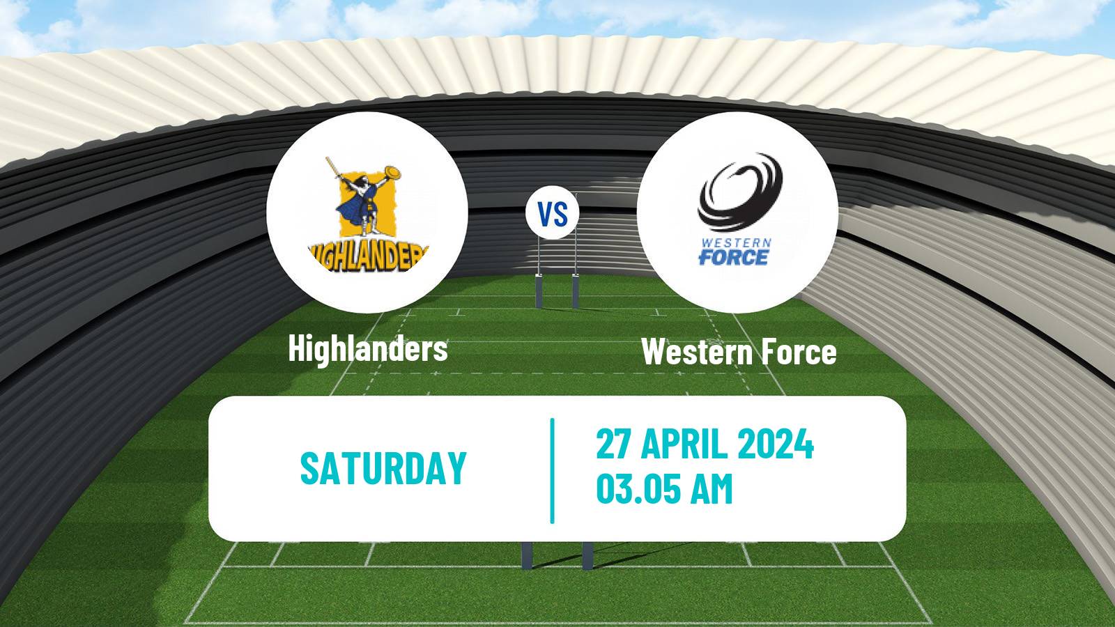 Rugby union Super Rugby Highlanders - Western Force