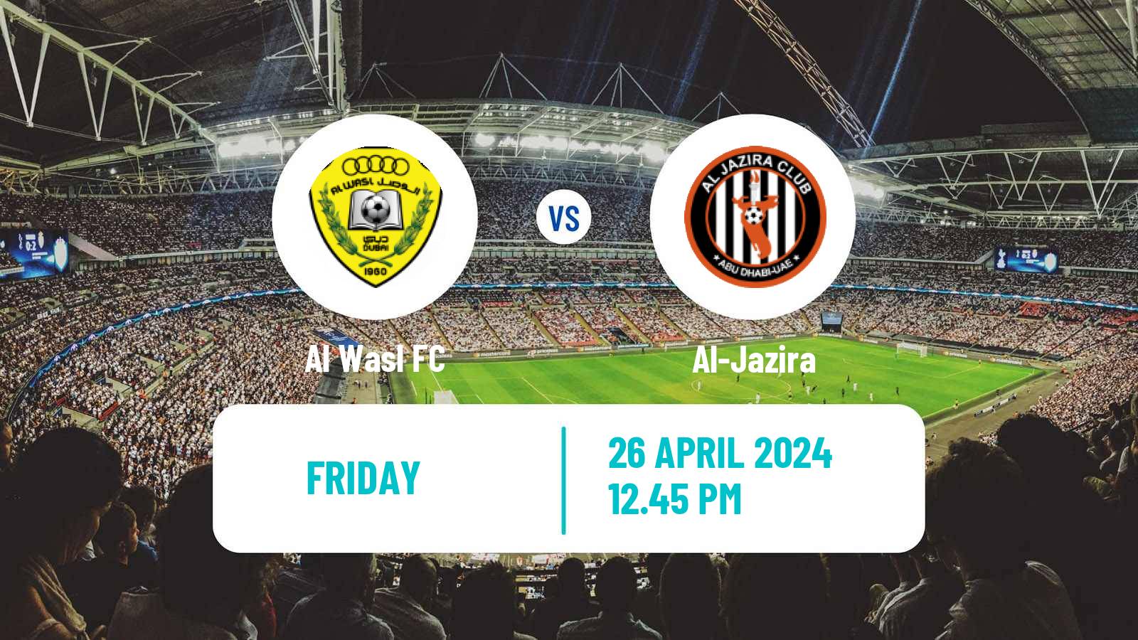 Soccer UAE Football League Al Wasl - Al-Jazira