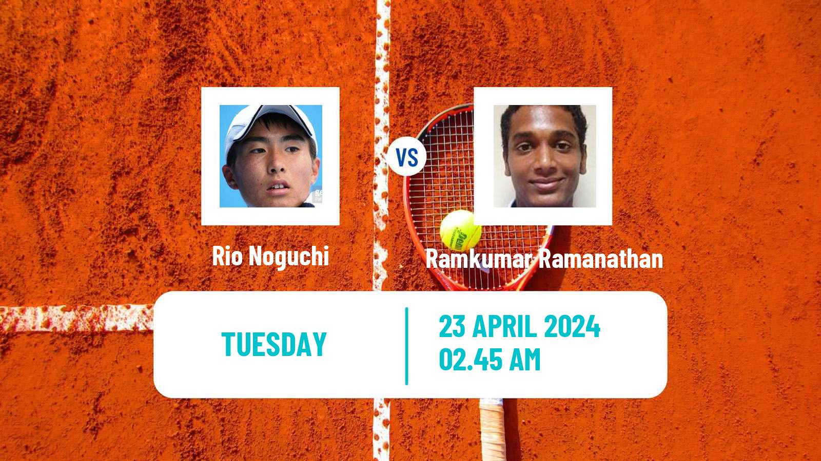 Tennis Shenzhen 3 Challenger Men Rio Noguchi - Ramkumar Ramanathan
