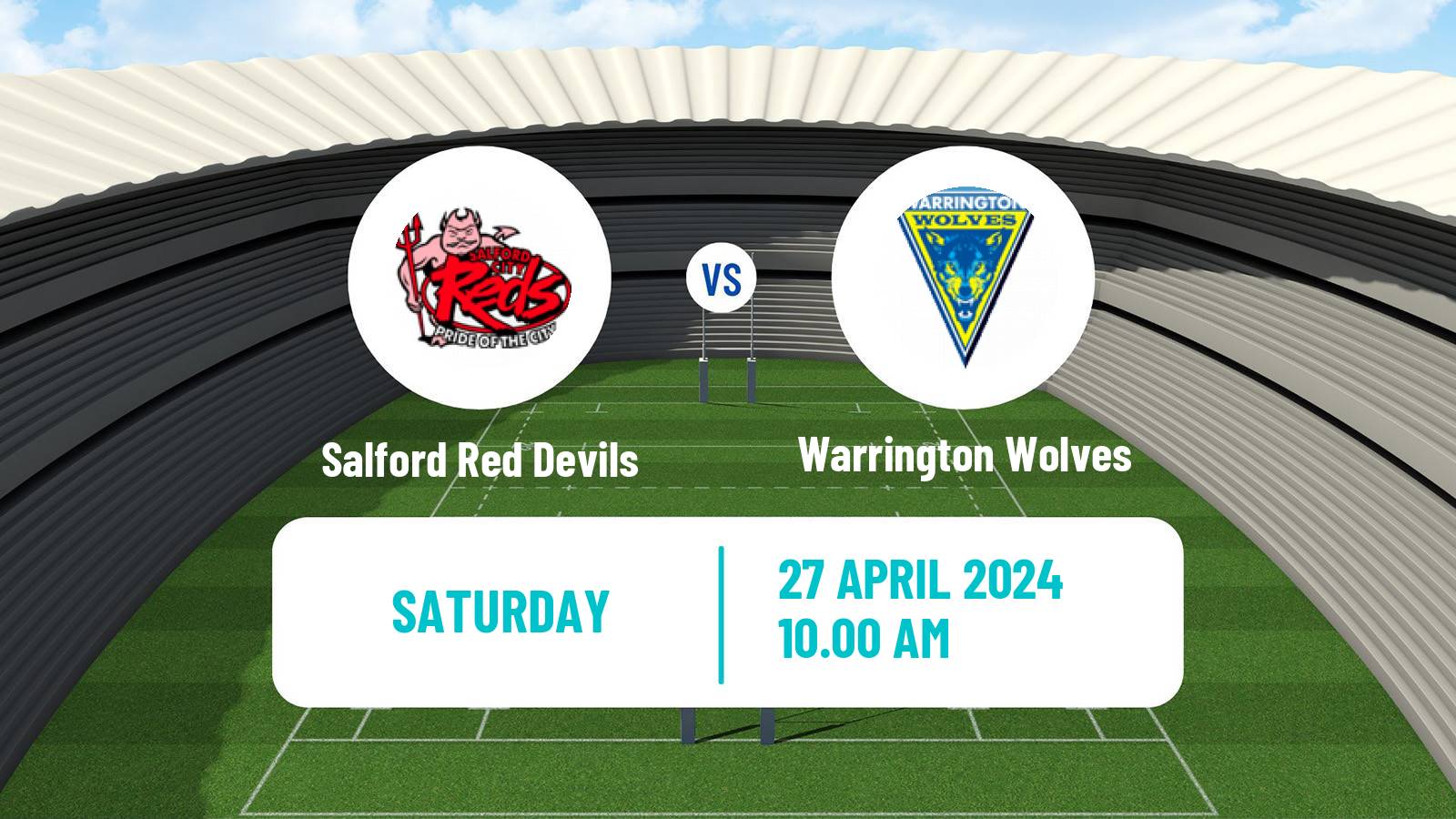 Rugby league Super League Rugby Salford Red Devils - Warrington Wolves