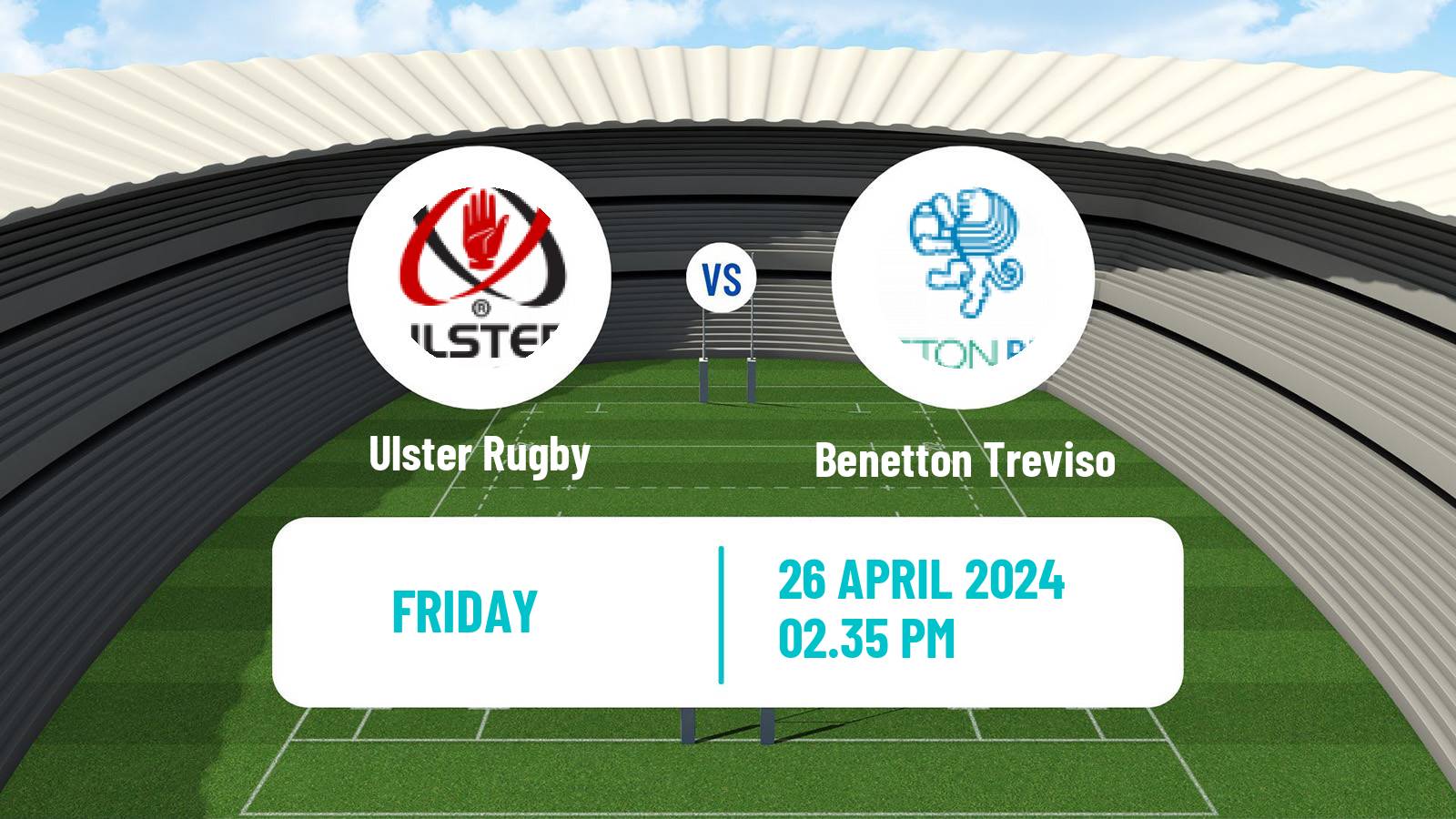 Rugby union United Rugby Championship Ulster - Benetton Treviso