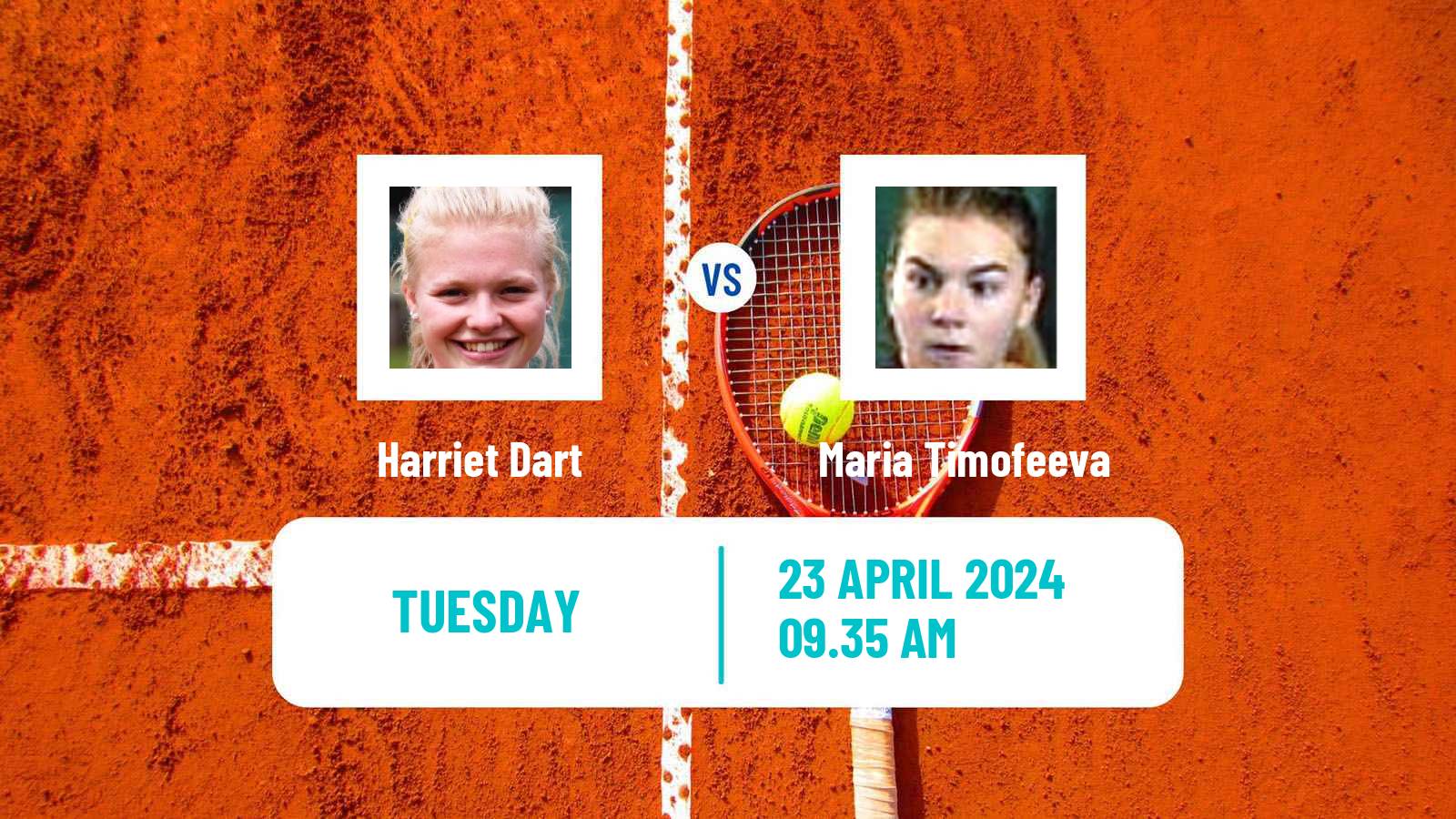 Tennis WTA Madrid Harriet Dart - Maria Timofeeva