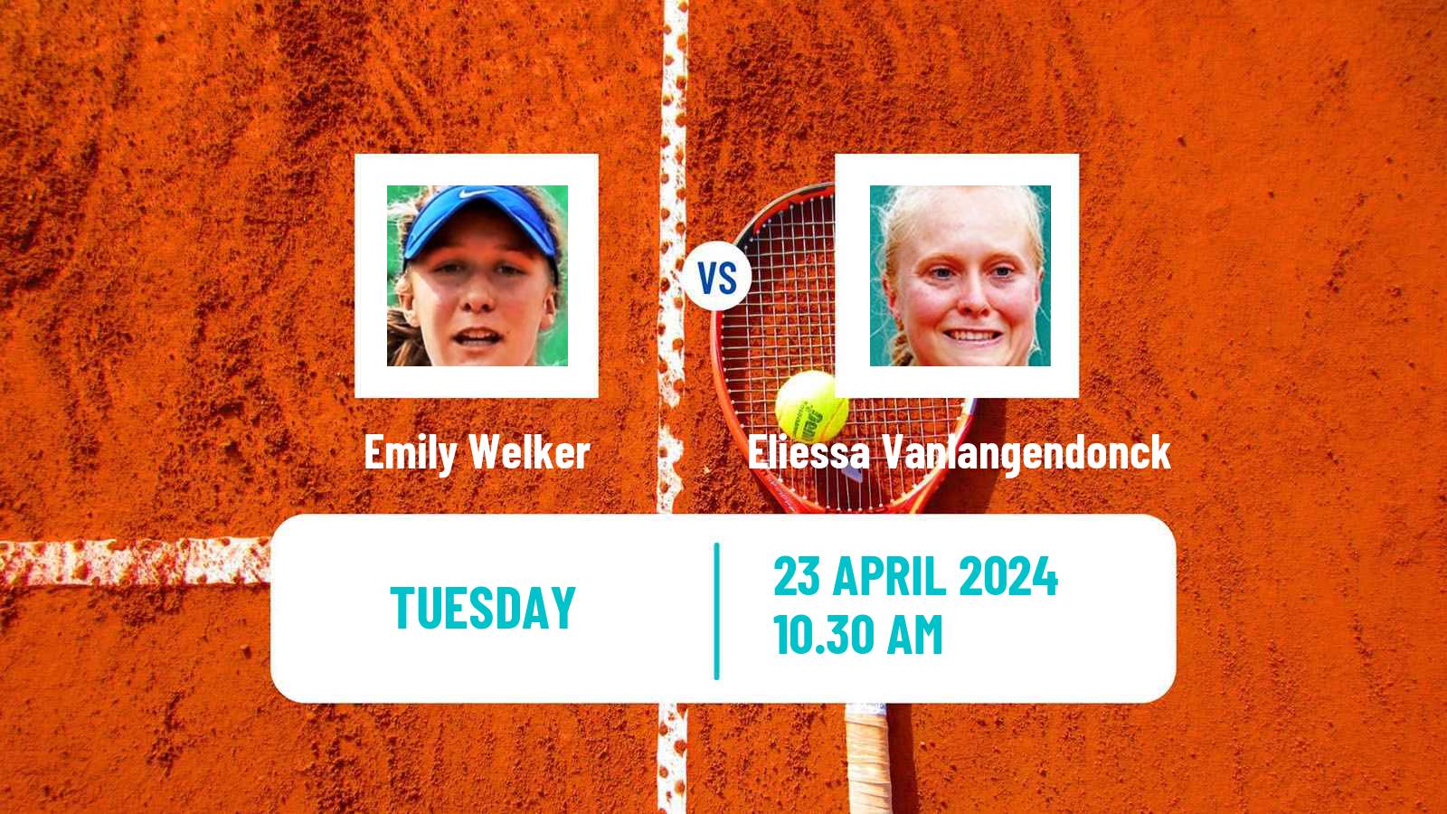 Tennis ITF W15 Monastir 15 Women 2024 Emily Welker - Eliessa Vanlangendonck