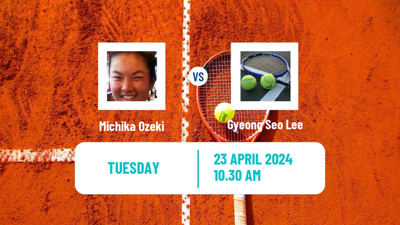 Tennis ITF W15 Monastir 15 Women 2024 Michika Ozeki - Gyeong Seo Lee