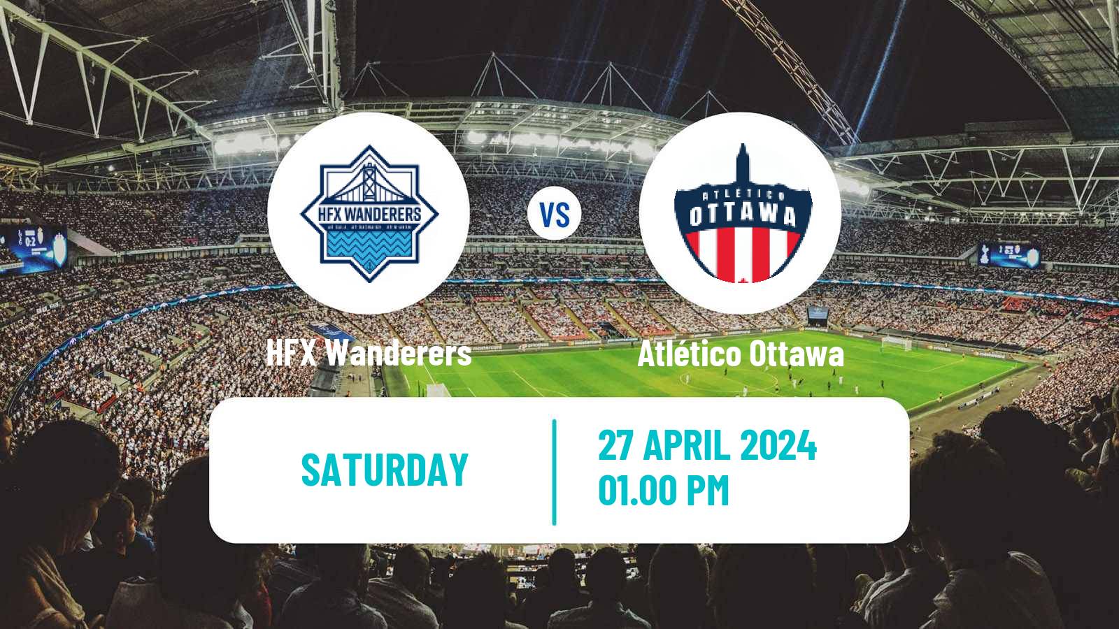 Soccer Canadian Premier League HFX Wanderers - Atlético Ottawa