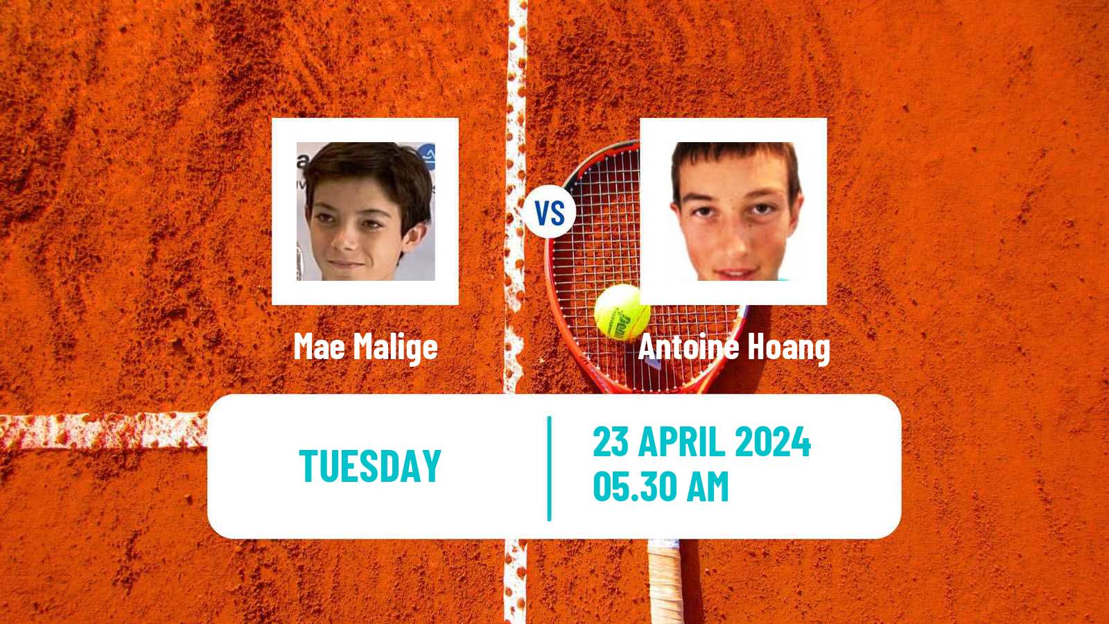 Tennis ITF M25 Angers Men 2024 Mae Malige - Antoine Hoang