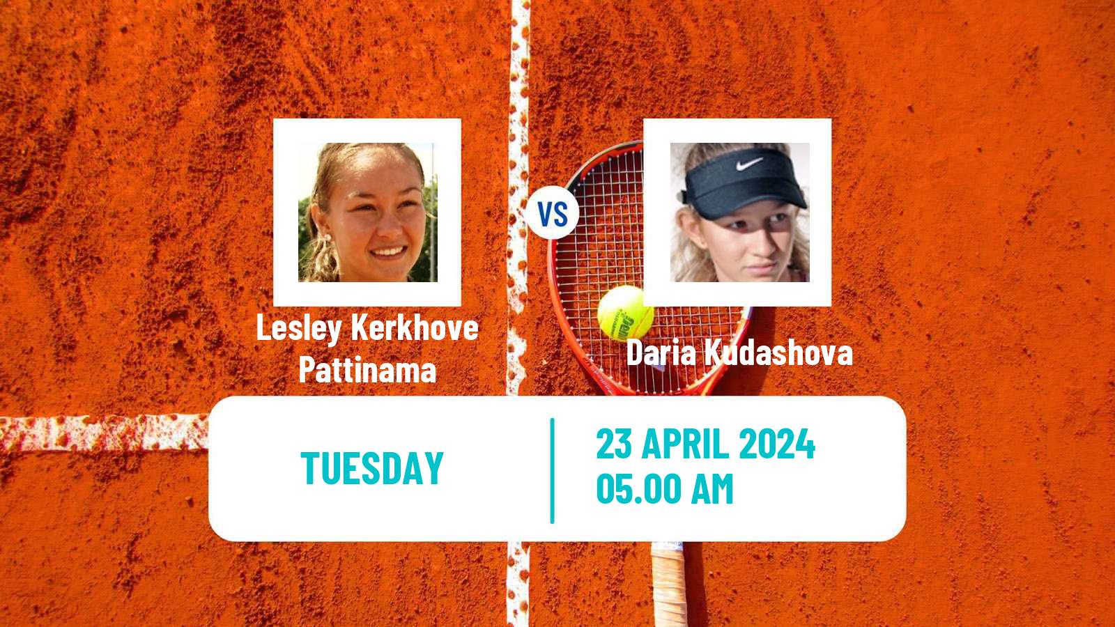 Tennis ITF W50 Lopota Women Lesley Kerkhove Pattinama - Daria Kudashova
