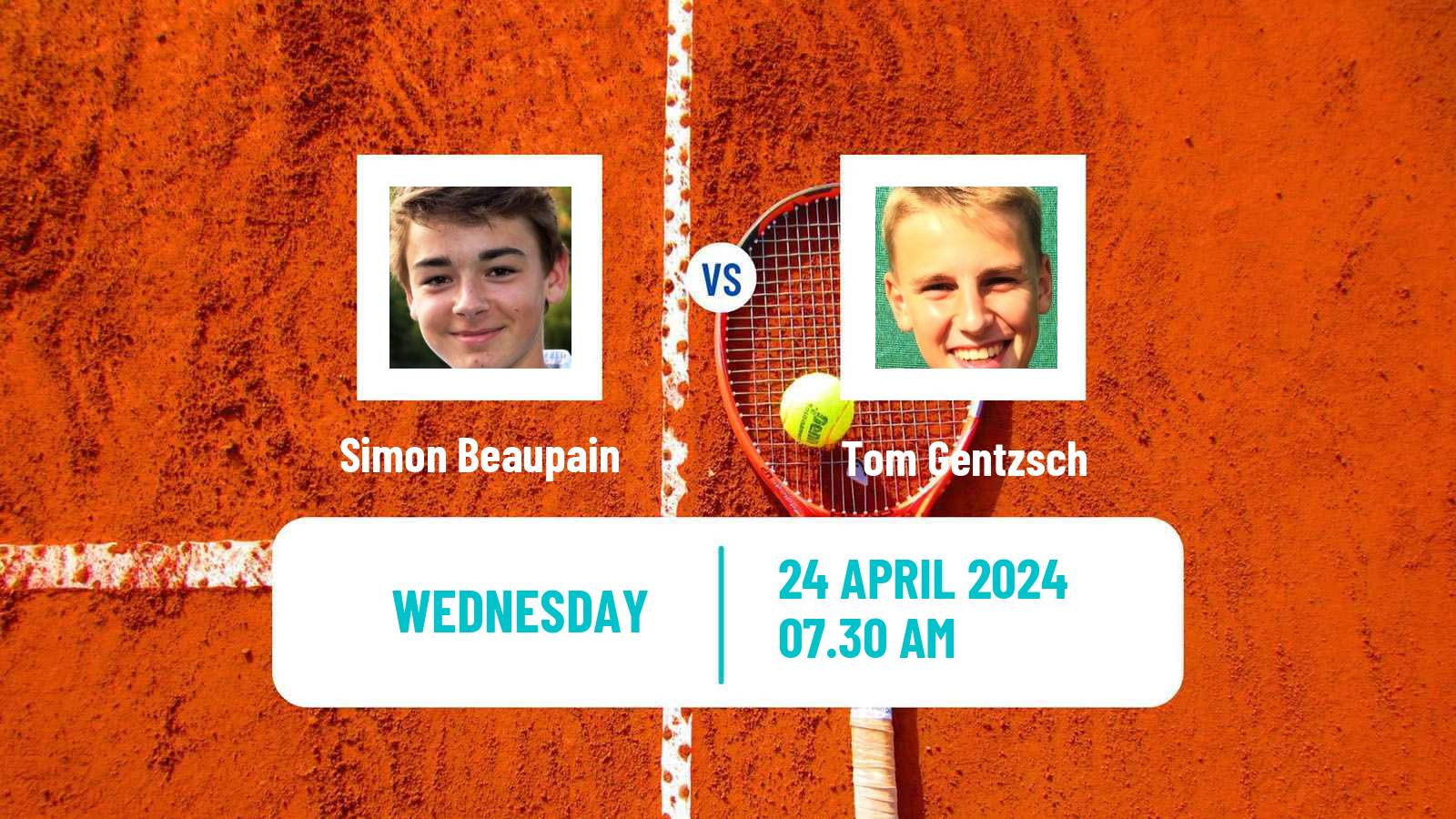 Tennis ITF M15 Meerbusch Men 2024 Simon Beaupain - Tom Gentzsch