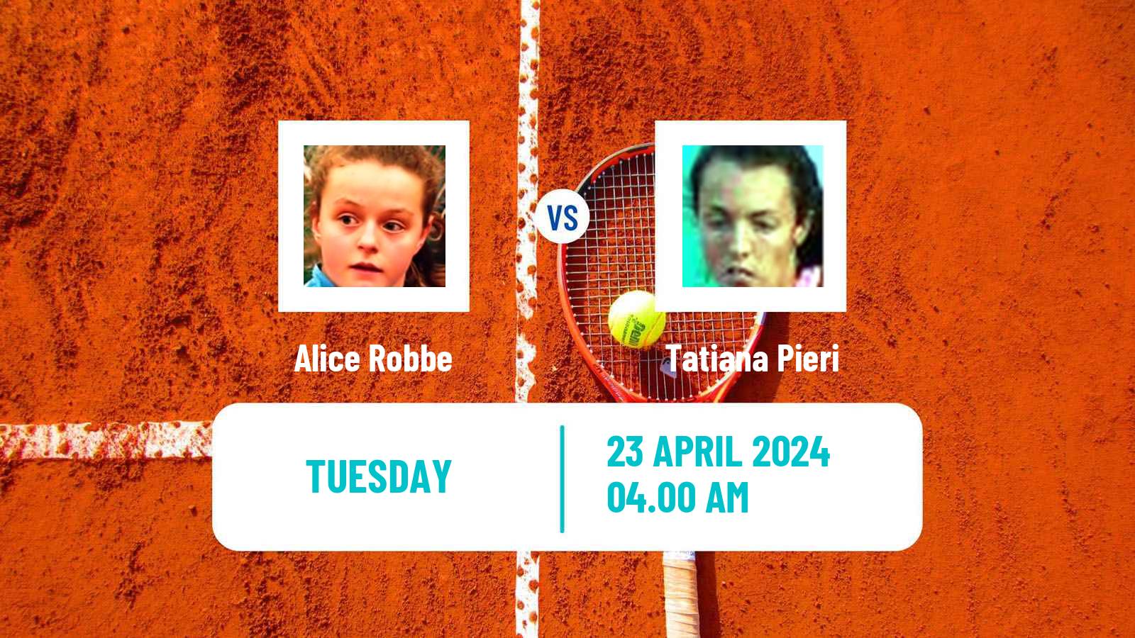 Tennis ITF W35 Santa Margherita Di Pula 5 Women Alice Robbe - Tatiana Pieri