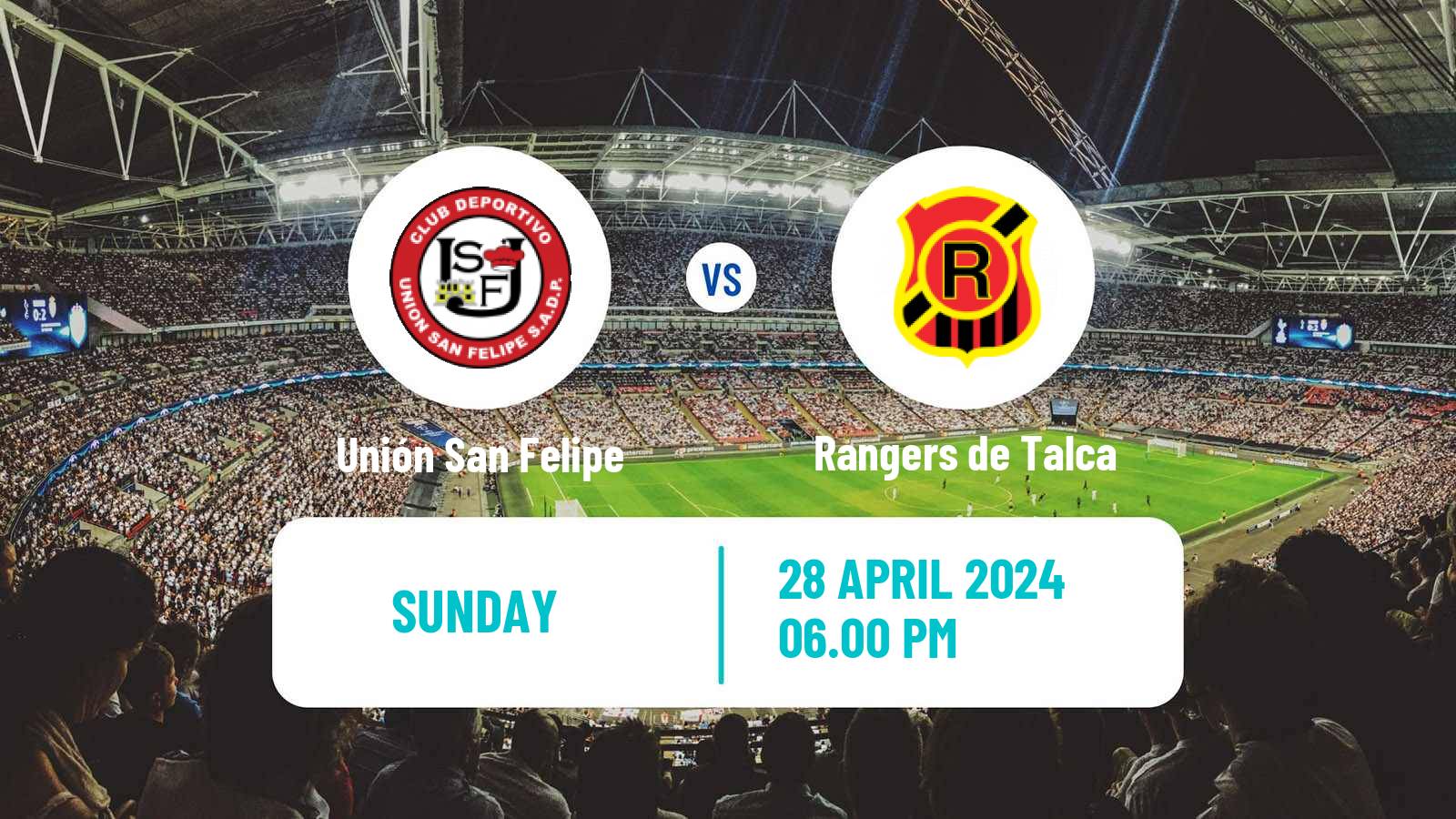 Soccer Chilean Primera B Unión San Felipe - Rangers de Talca